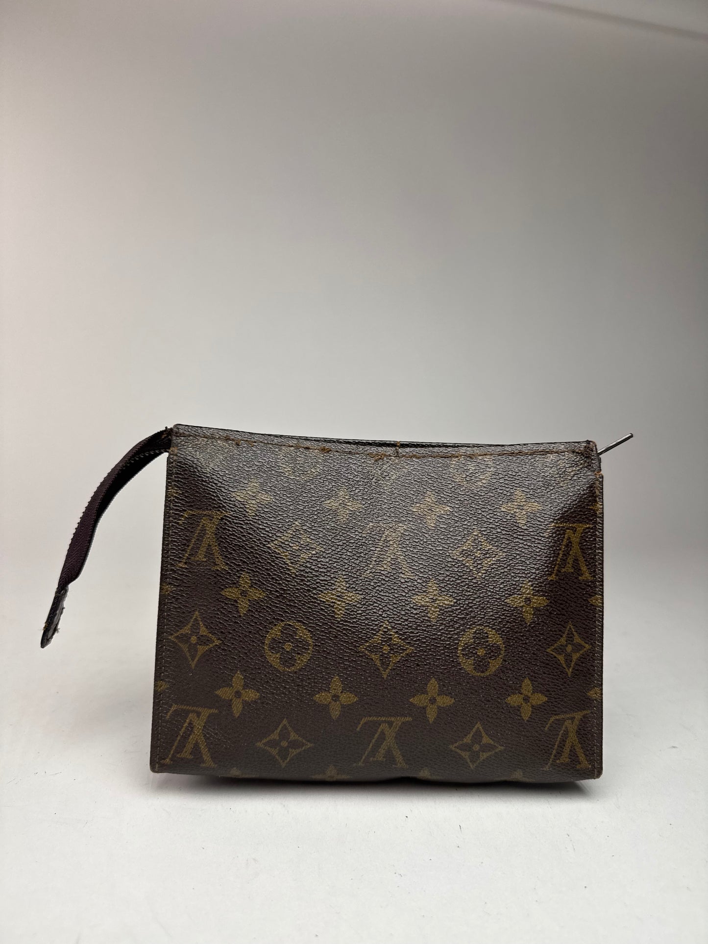 Vintage Louis Vuitton Monogram Leather Clutch brown