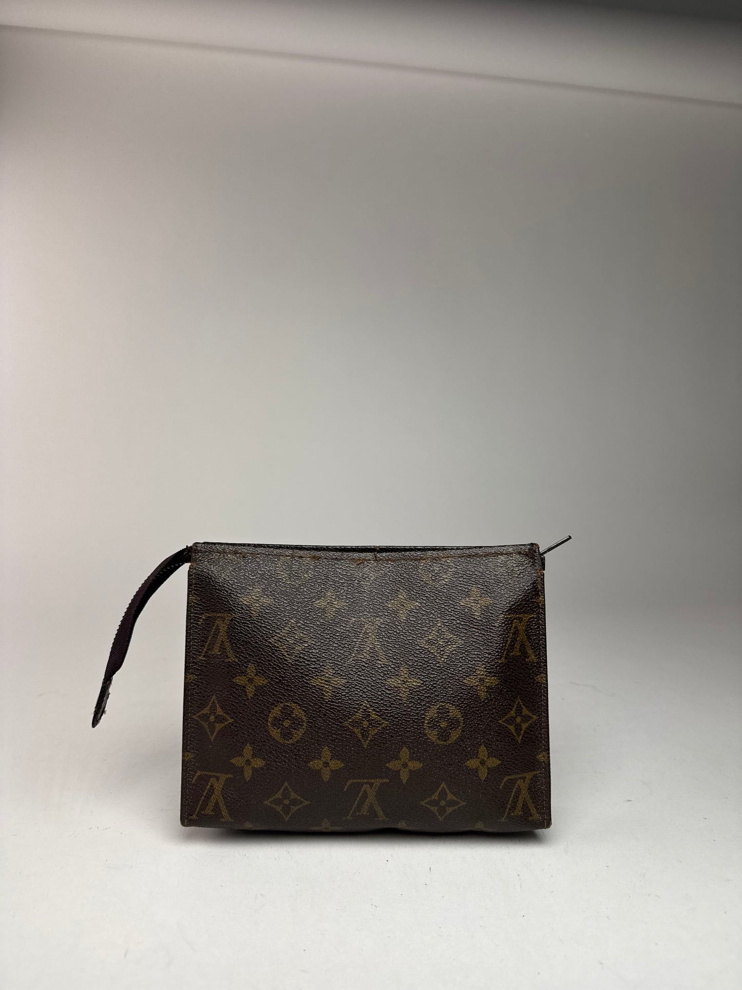 Vintage Louis Vuitton Monogram Leather Clutch brown