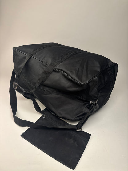 Vintage Fendi Polyester 2Way Duffel Bag Black