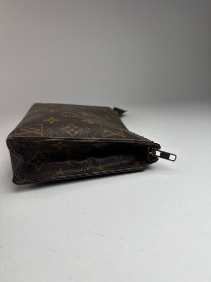 Vintage Louis Vuitton Monogram Leather Clutch brown