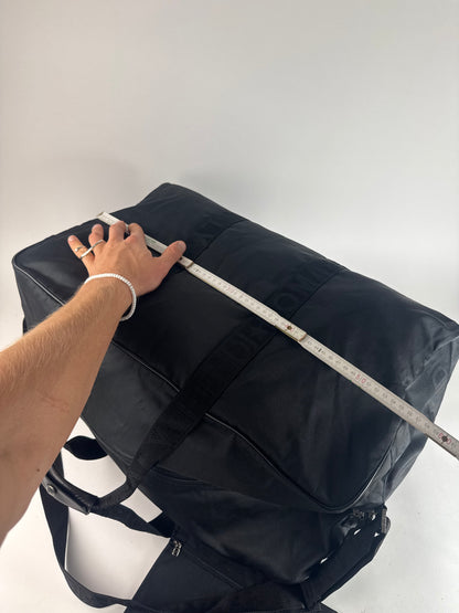 Vintage Fendi Polyester 2Way Duffel Bag Black