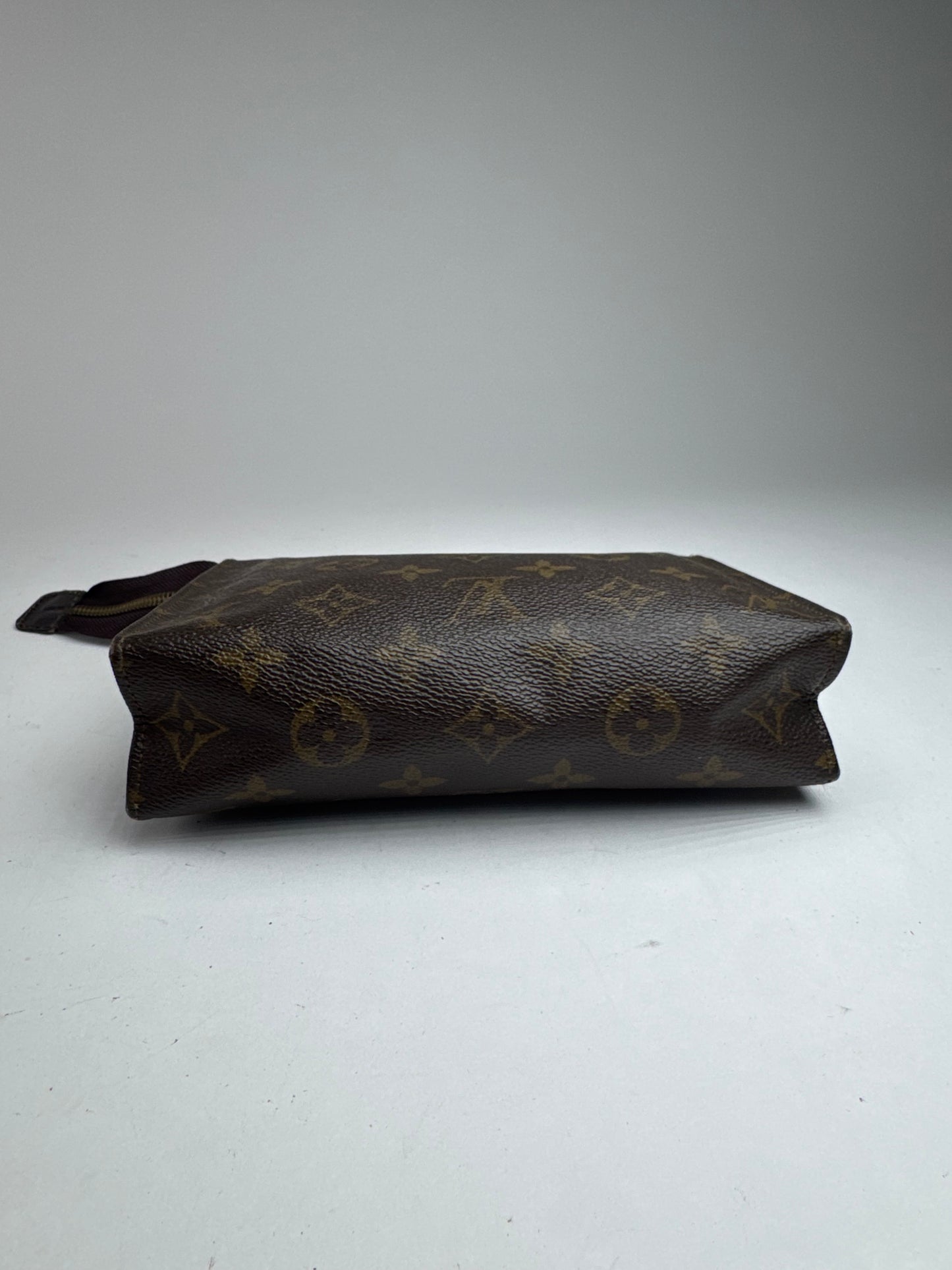 Vintage Louis Vuitton Monogram Leather Clutch brown