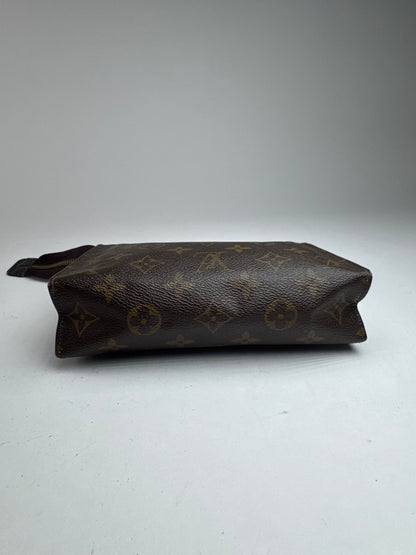 Vintage Louis Vuitton Monogram Leather Clutch brown
