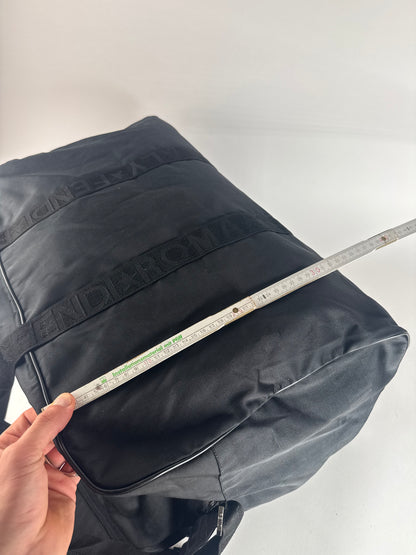 Vintage Fendi Polyester 2Way Duffel Bag Black