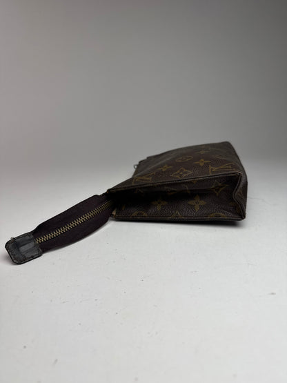 Vintage Louis Vuitton Monogram Leather Clutch brown