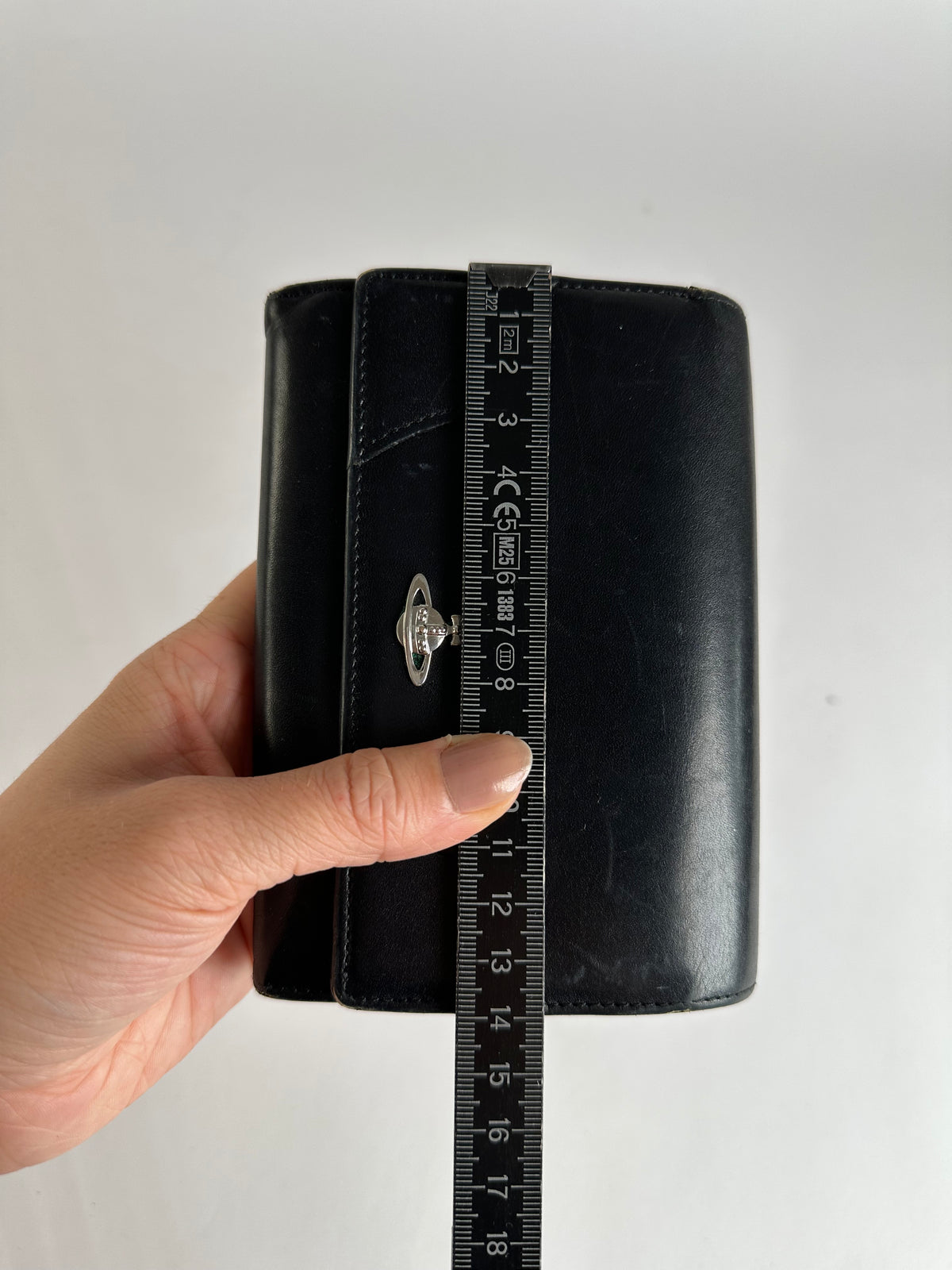 Vintage Vivienne Westwood Leather Bifold Wallet Black