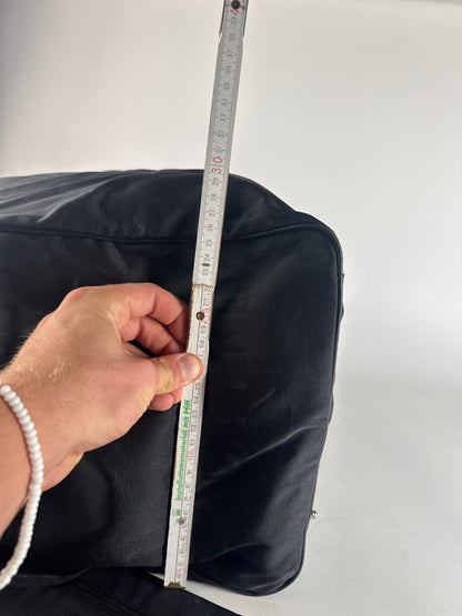 Vintage Fendi Polyester 2Way Duffel Bag Black