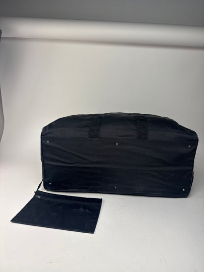 Vintage Fendi Polyester 2Way Duffel Bag Black