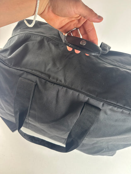 Vintage Fendi Polyester 2Way Duffel Bag Black