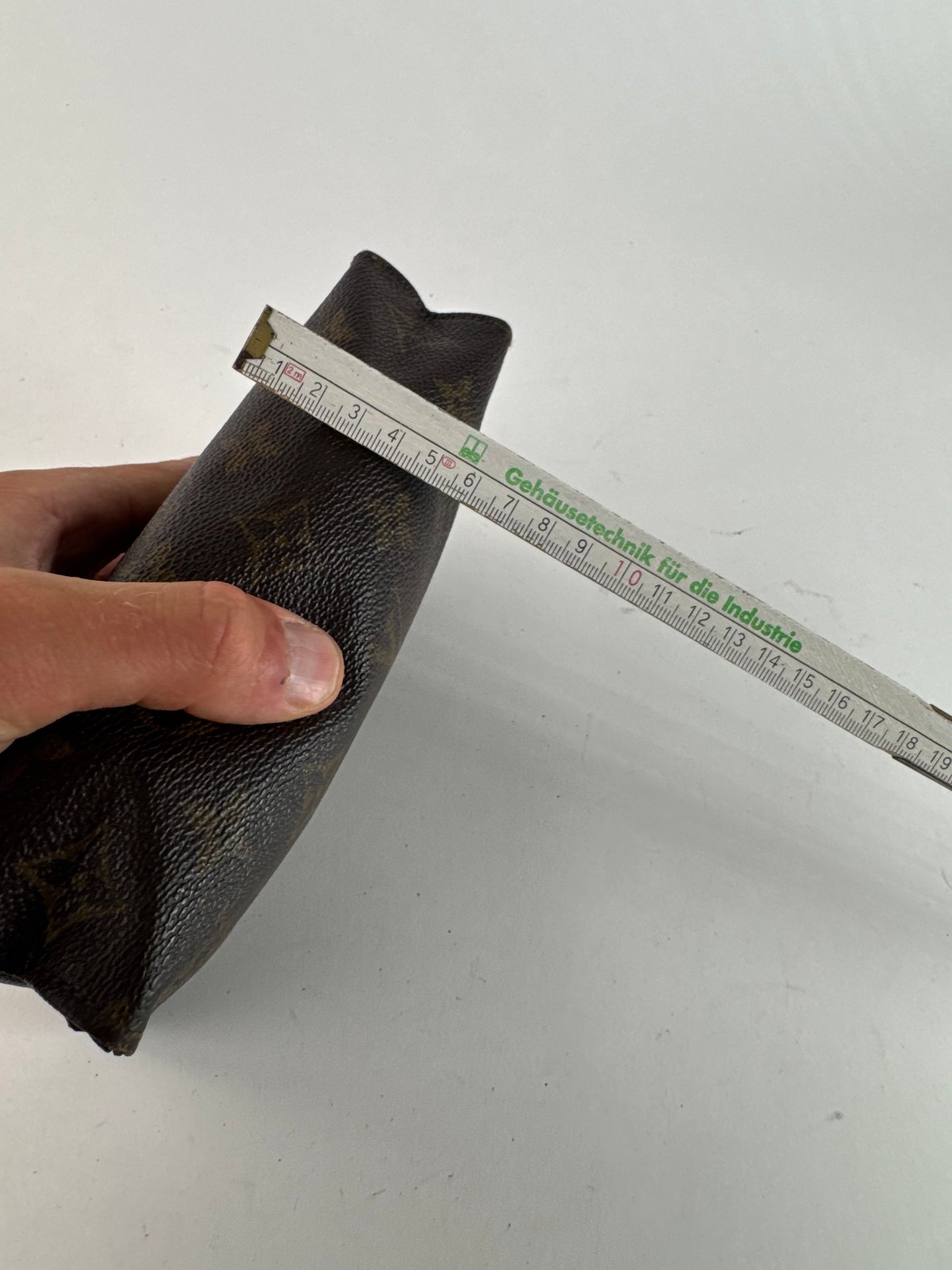 Vintage Louis Vuitton Monogram Leather Clutch brown