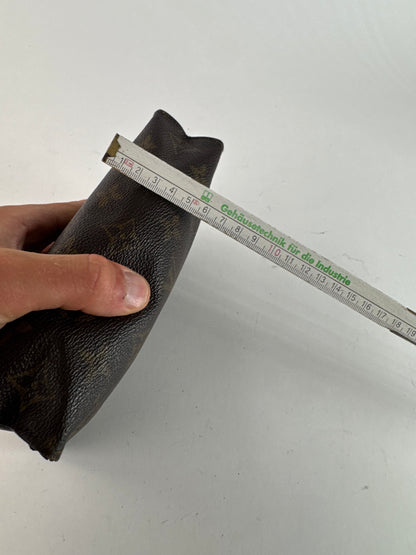 Vintage Louis Vuitton Monogram Leather Clutch brown