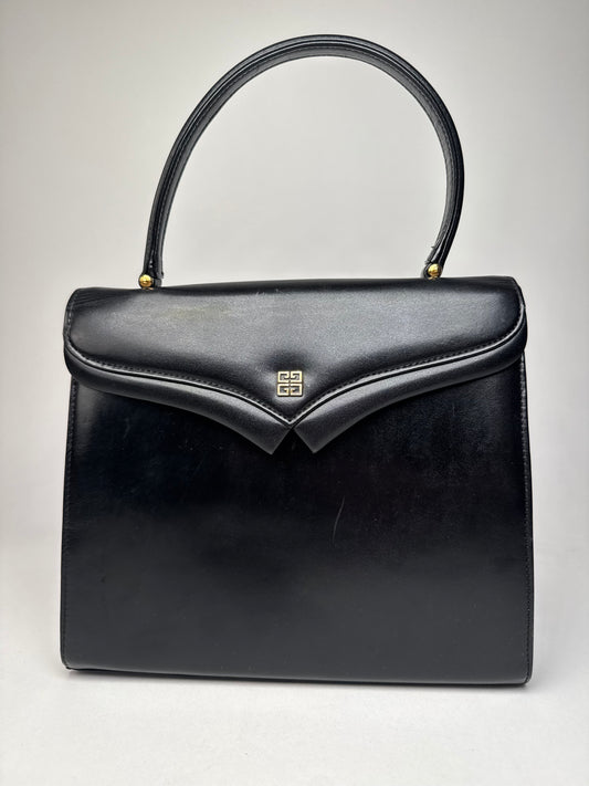 Vintage Givenchy Leather Handbag Black