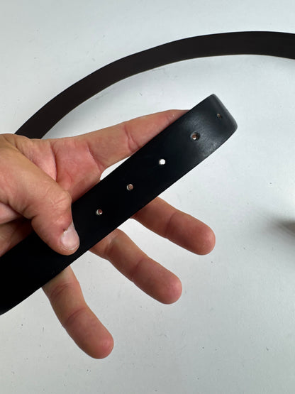 Vintage Yves Saint Laurent Leather Belt brown black reversible
