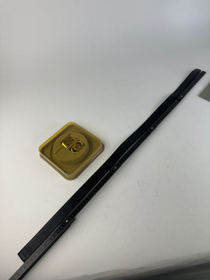 Vintage Dior Smooth Belt Black