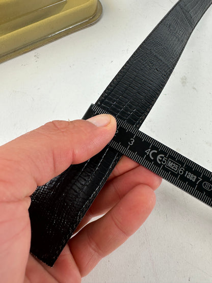 Vintage Dior Smooth Belt Black