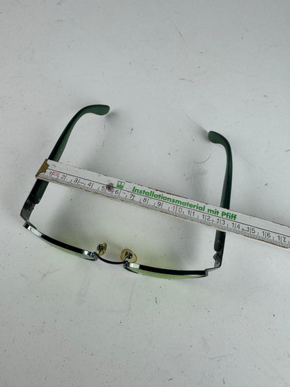 Lunettes de soleil rétro vintage Fendi Roma vertes