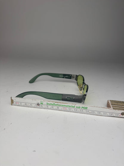 Lunettes de soleil rétro vintage Fendi Roma vertes