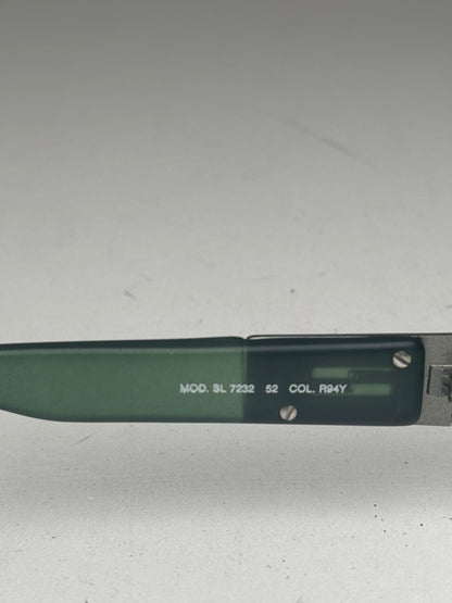 Lunettes de soleil rétro vintage Fendi Roma vertes