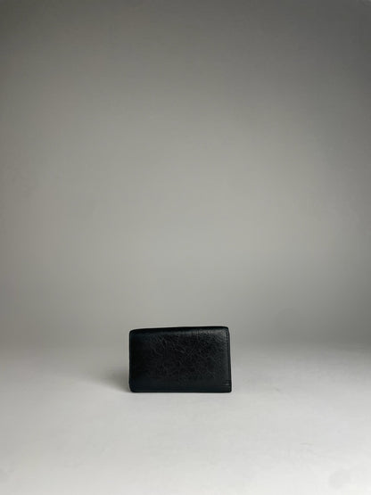 Vintage Balenciaga Leather City Bag Design Card/Key Holder Black