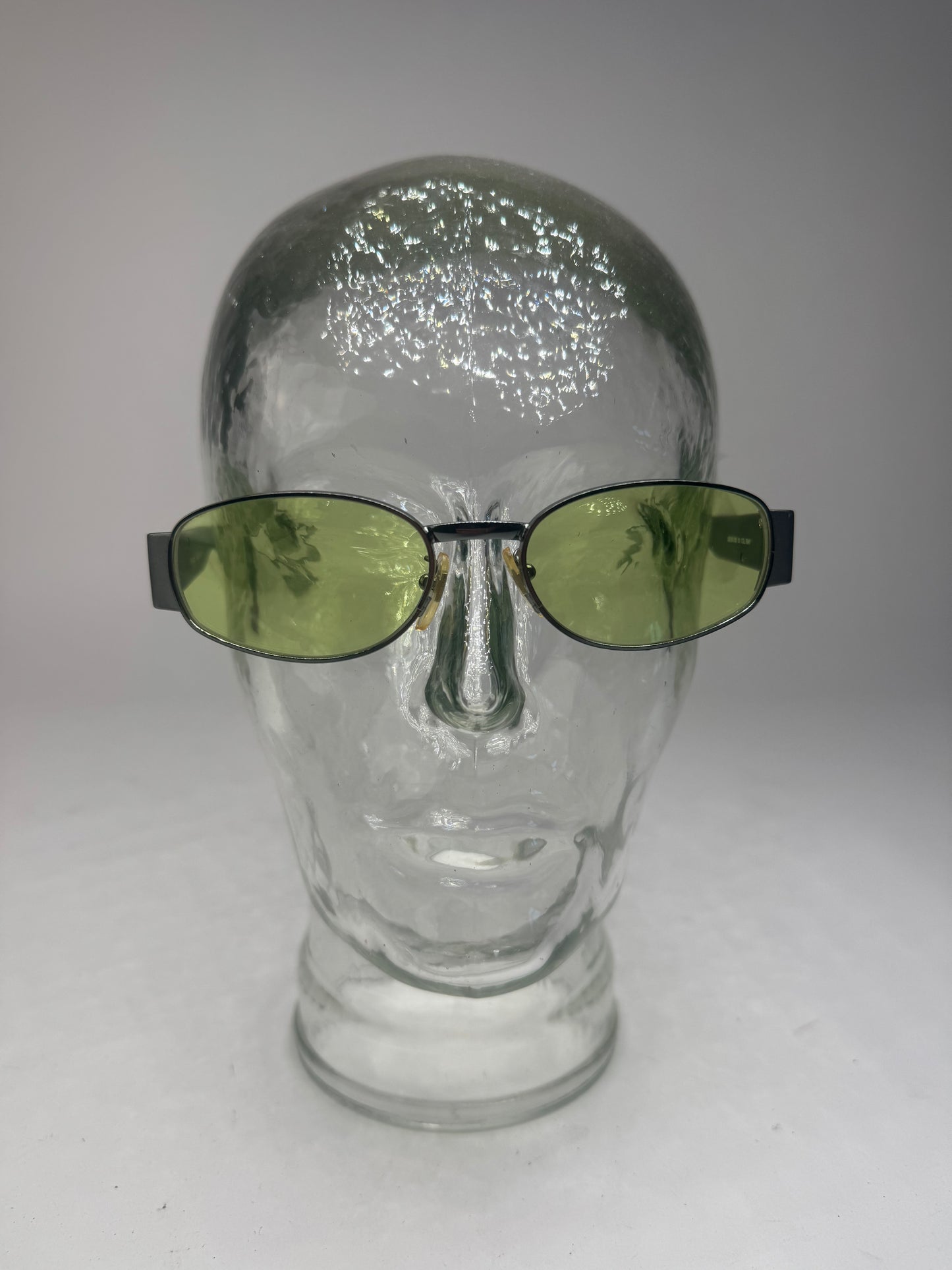 Lunettes de soleil rétro vintage Fendi Roma vertes