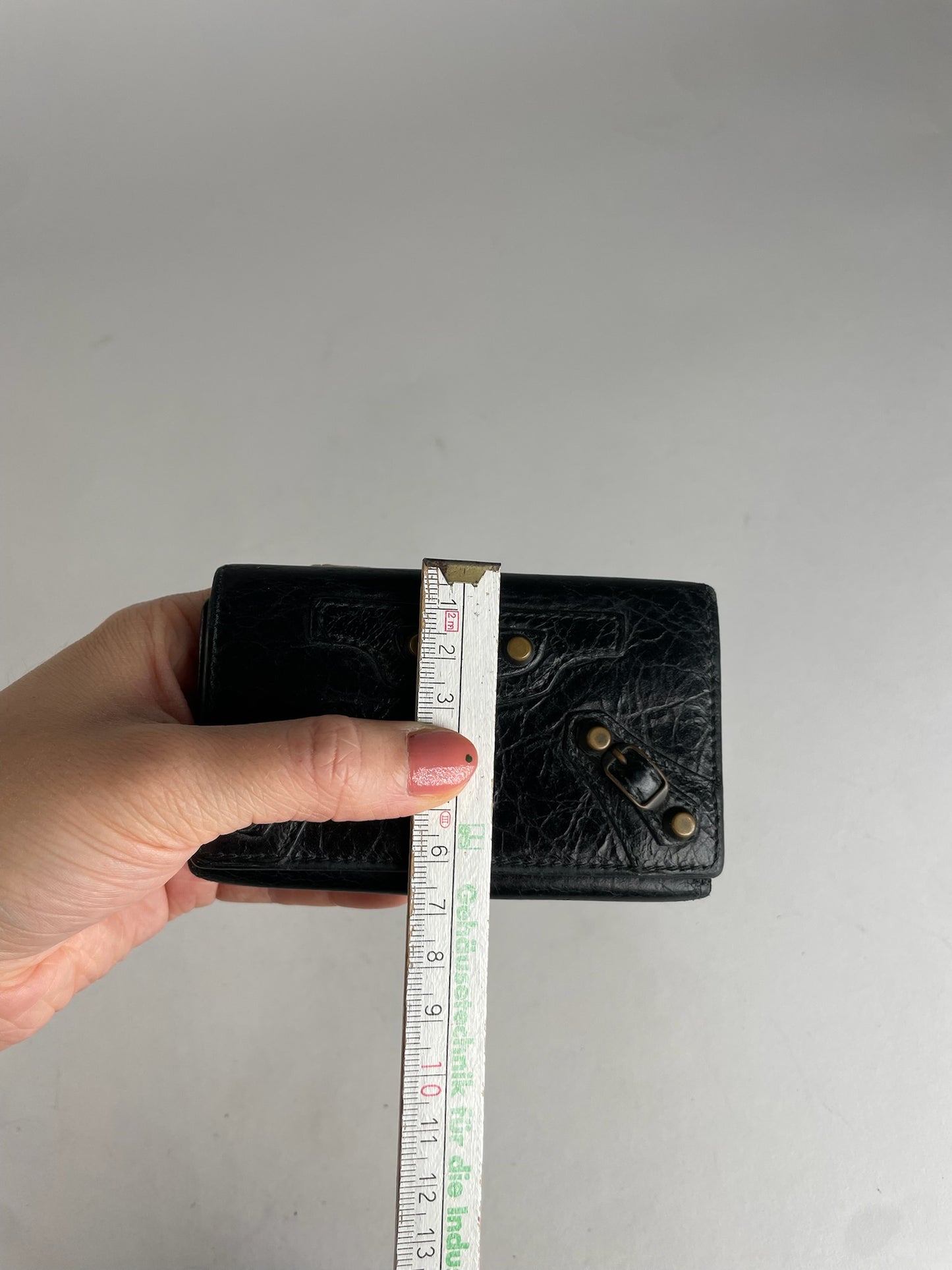 Vintage Balenciaga Leather City Bag Design Card/Key Holder Black