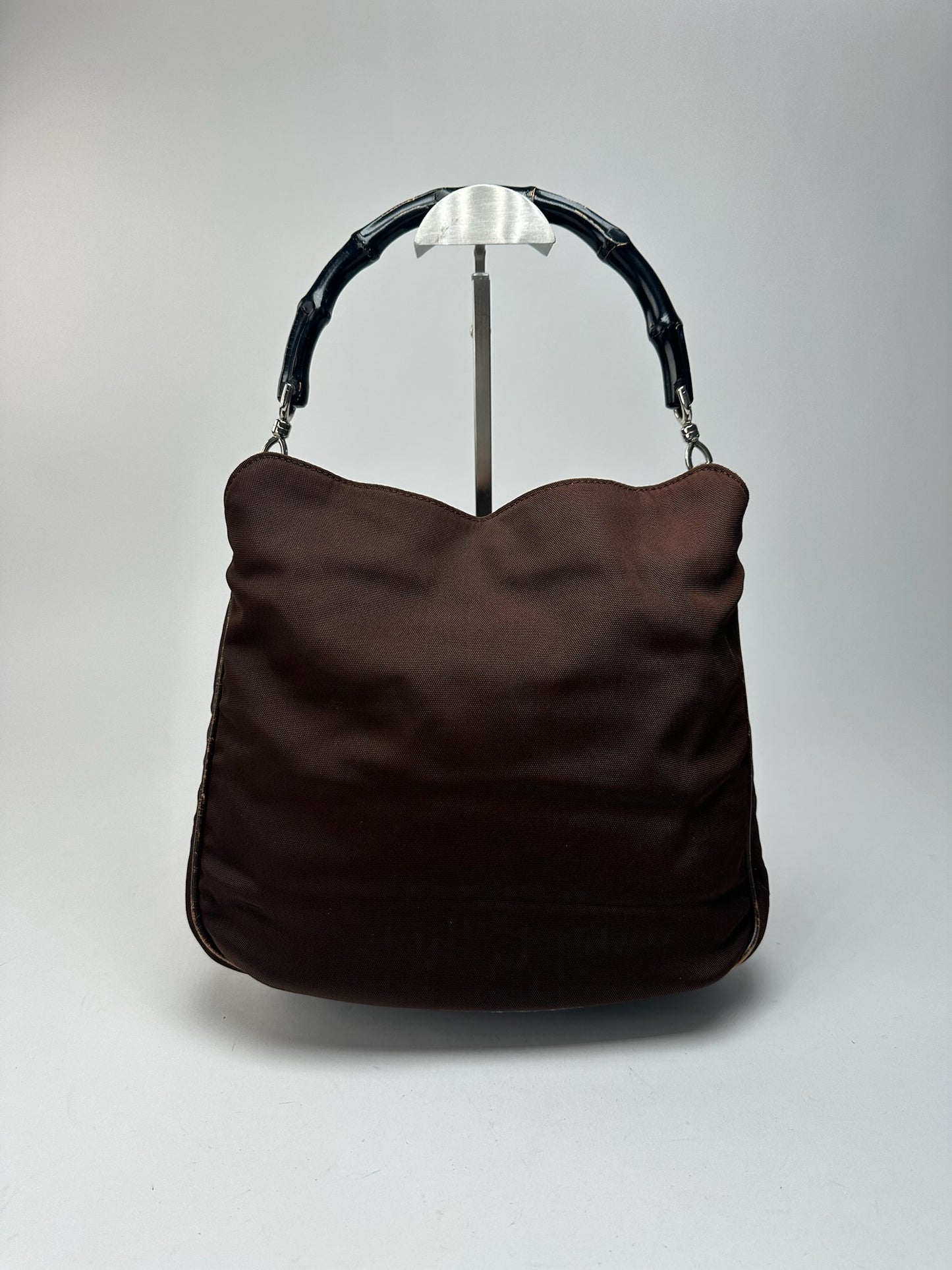 Sac Gucci vintage en polyester Bambo marron