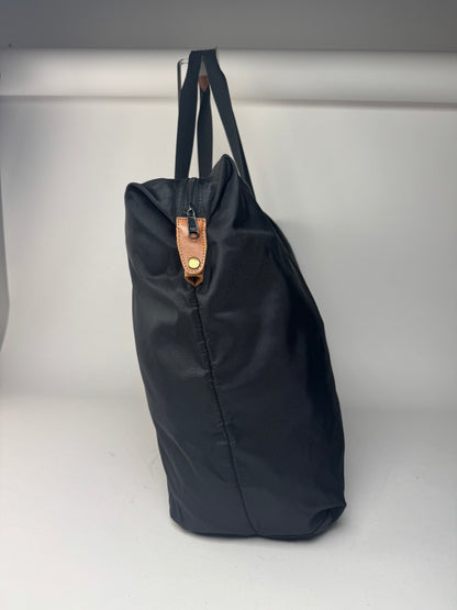 Vintage Courreges Polyester Duffel Bag Black