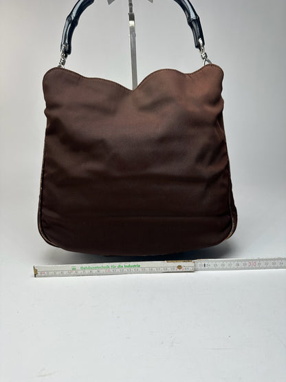 Sac Gucci vintage en polyester Bambo marron