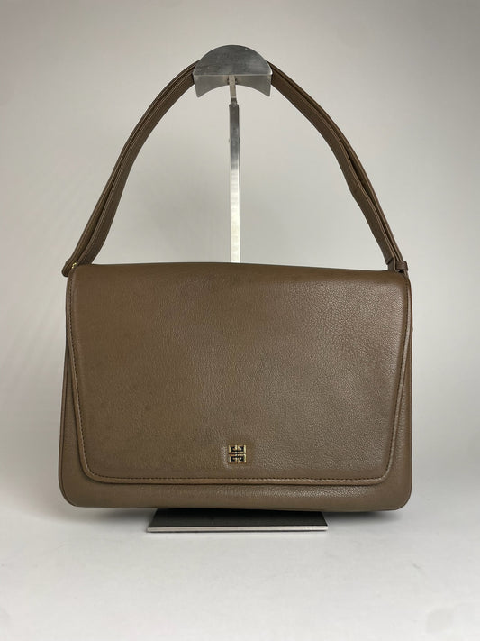 Vintage Givenchy 2Way leather Handbag Brown