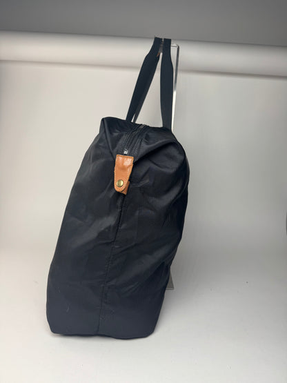 Vintage Courreges Polyester Duffel Bag Black
