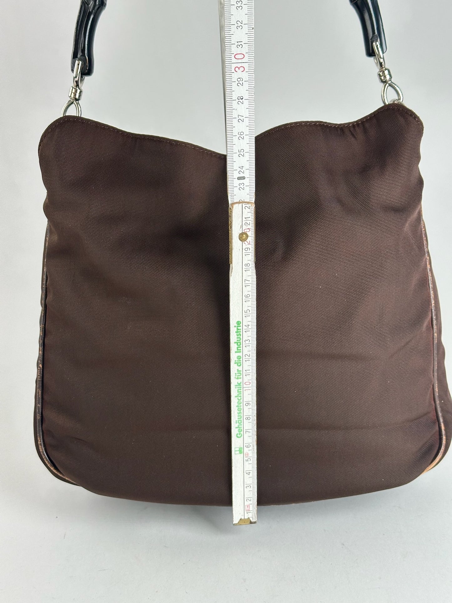 Sac Gucci vintage en polyester Bambo marron