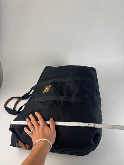 Vintage Courreges Polyester Duffel Bag Black