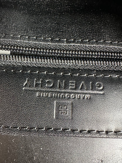 Vintage Givenchy Licensed 4G Leather Top-Handle Bag Late 1980s Black