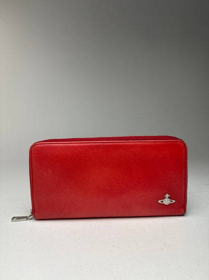 Vintage Vivienne Westwood leather wallet red