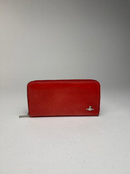 Vintage Vivienne Westwood leather wallet red