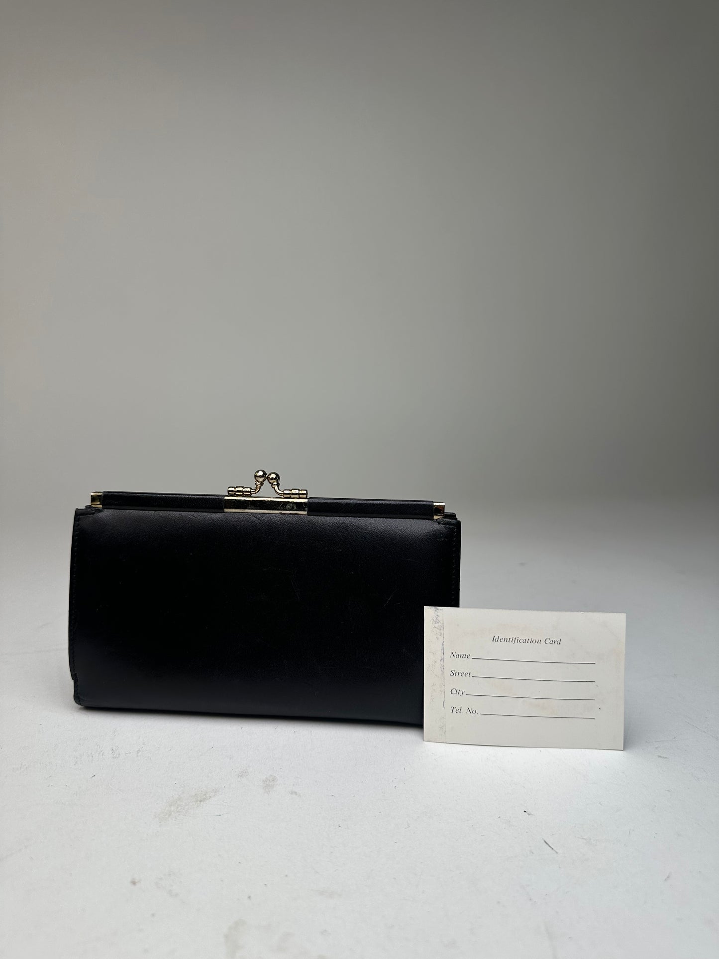 Vintage Dior Leather Wallet Black