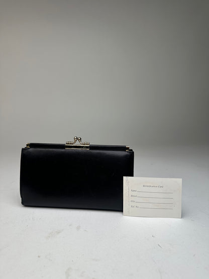 Vintage Dior Leather Wallet Black