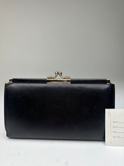 Vintage Dior Leather Wallet Black