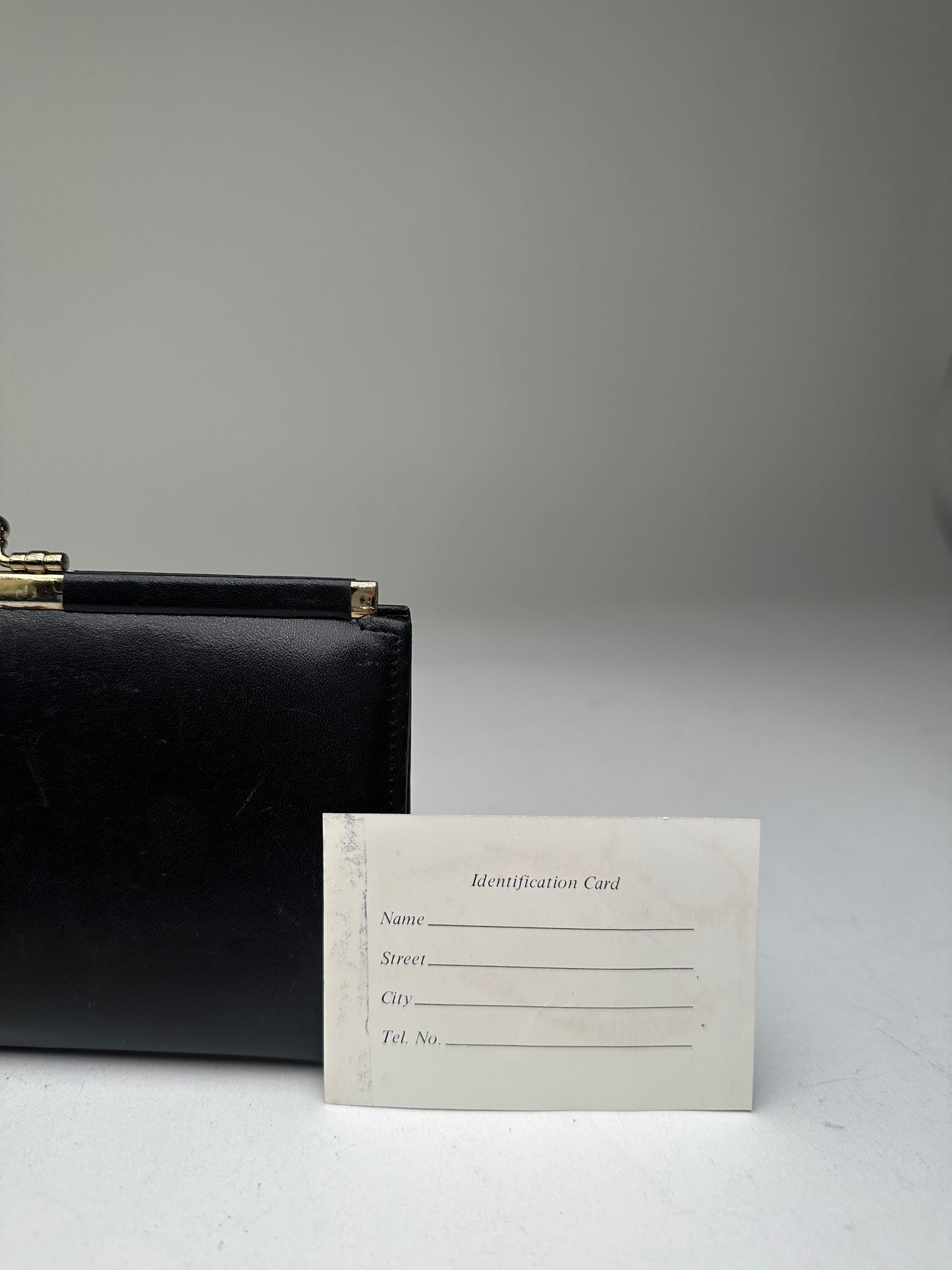 Vintage Dior Leather Wallet Black