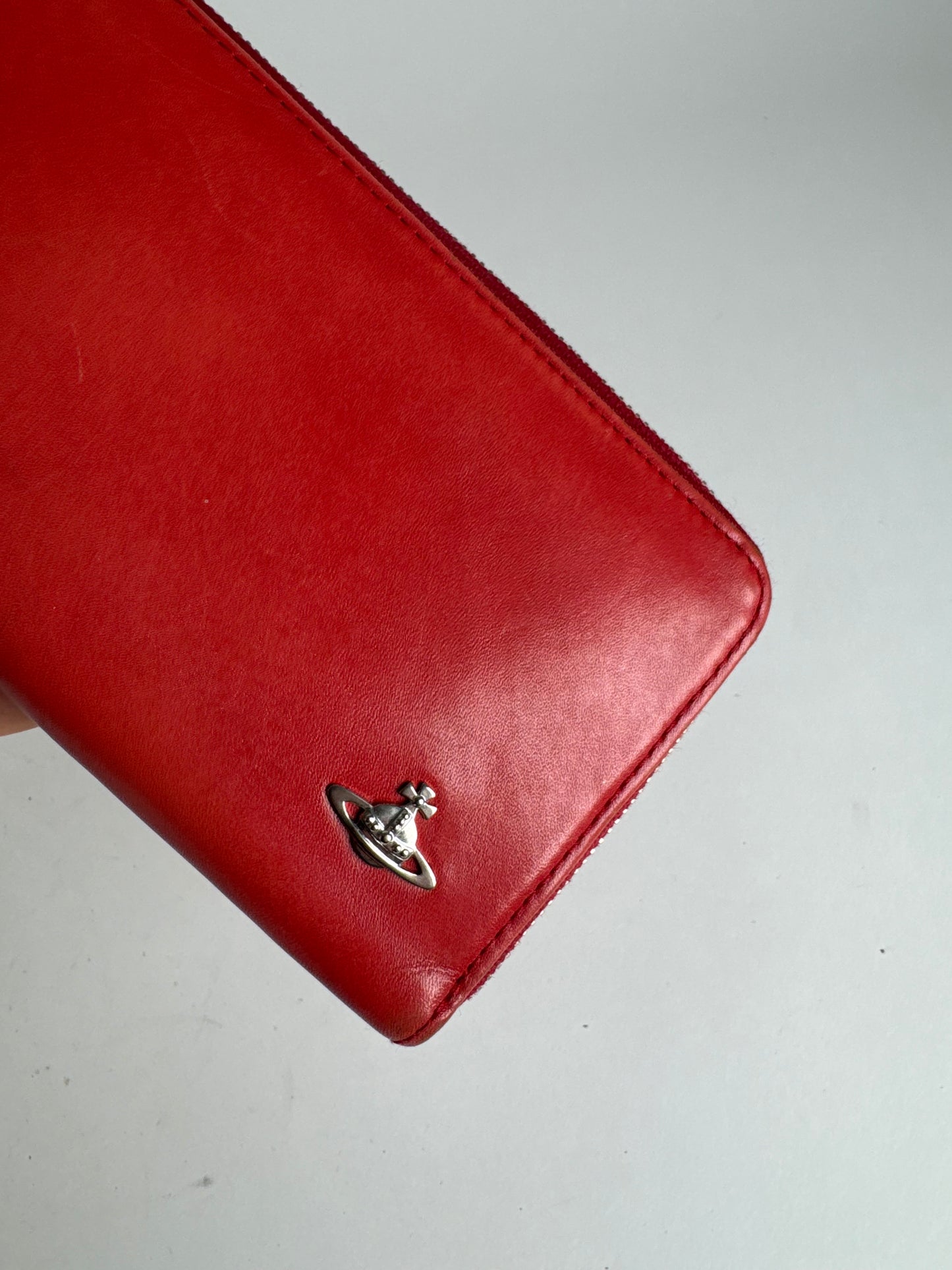 Vintage Vivienne Westwood leather wallet red