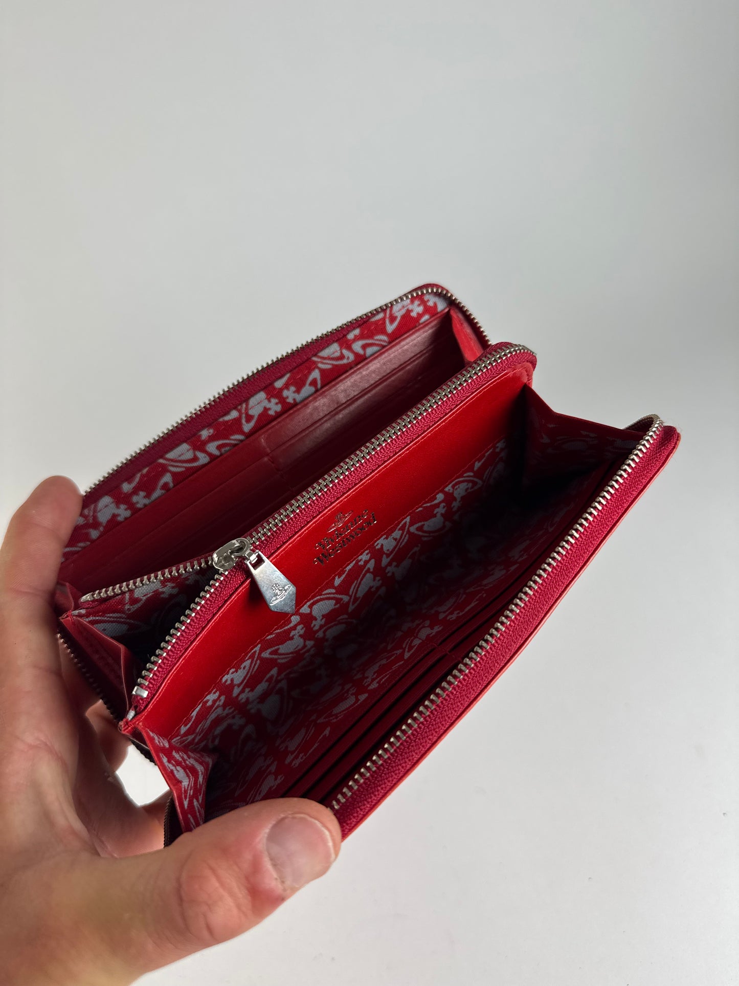 Vintage Vivienne Westwood leather wallet red