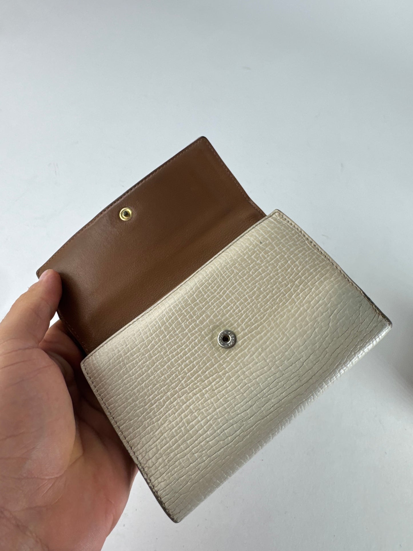 Vintage Loewe Madrid Leather Wallet White