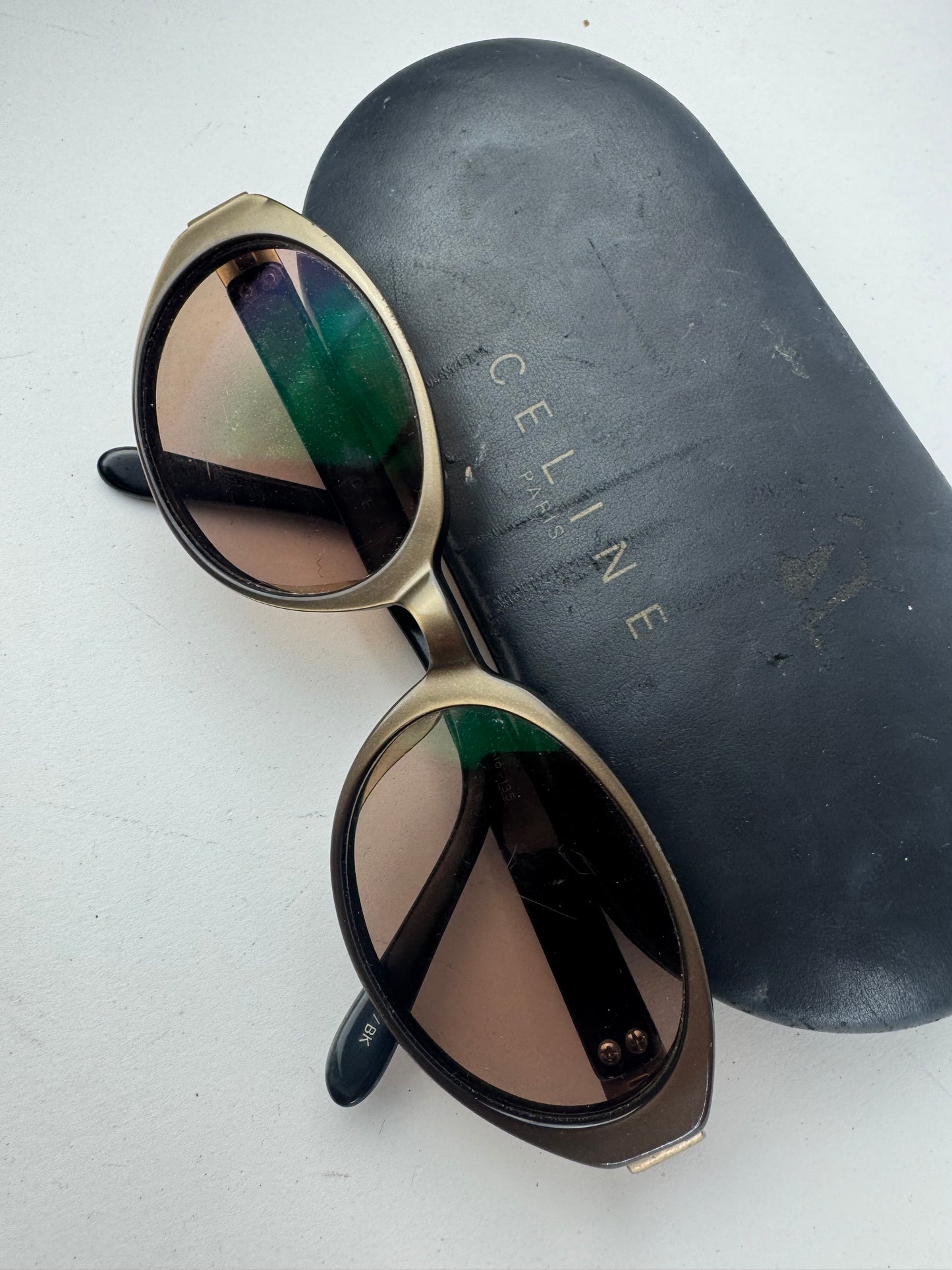 Vintage Celine Paris Retro Sunglasses Brown