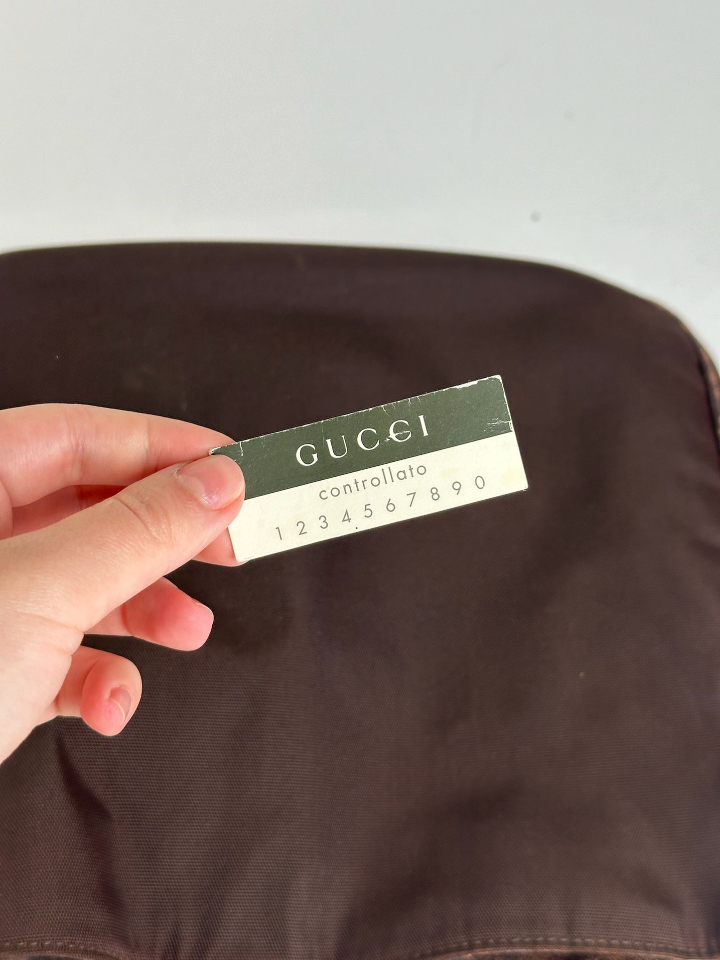 Sac Gucci vintage en polyester Bambo marron