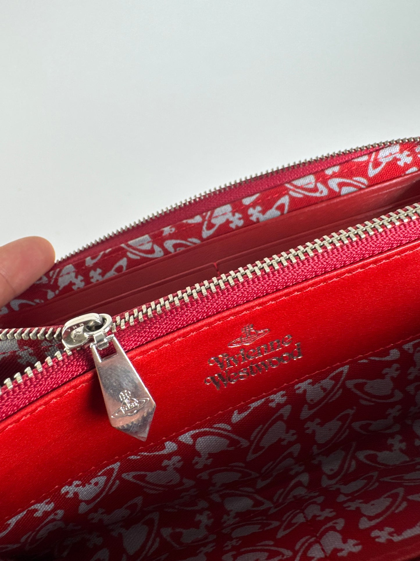 Vintage Vivienne Westwood leather wallet red