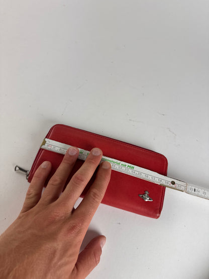 Vintage Vivienne Westwood leather wallet red