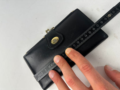 Vintage Dior Leather Wallet Black