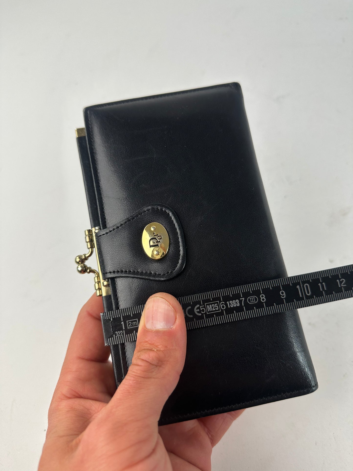 Vintage Dior Leather Wallet Black