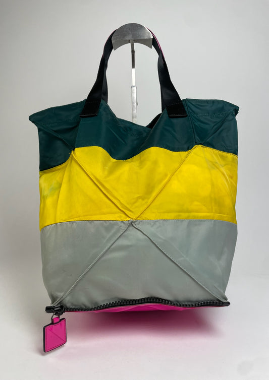 Vintage Issey Miyake Pleats Please 2Way Tote Bag multicolor