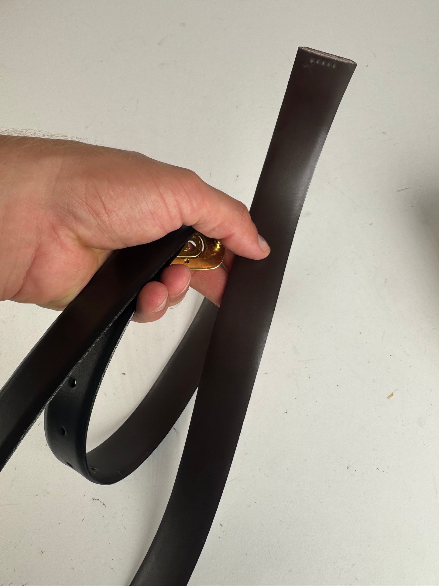 Vintage Dior Reversible Leather belt Set Brown black New